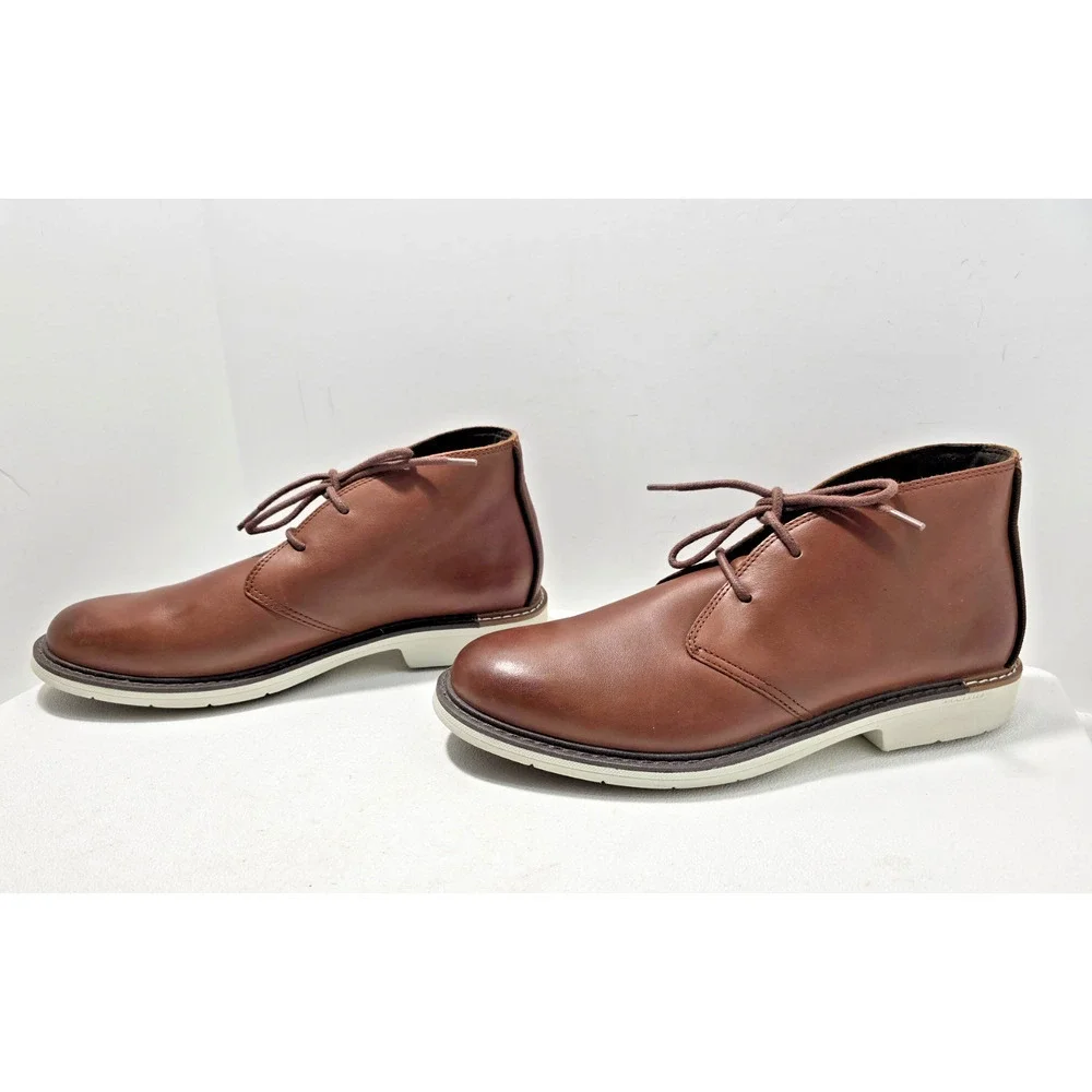 Cole Haan Go-to Lace Chukka Boots Men's 8.5M Woodbury Tan Round Toe Lace Up